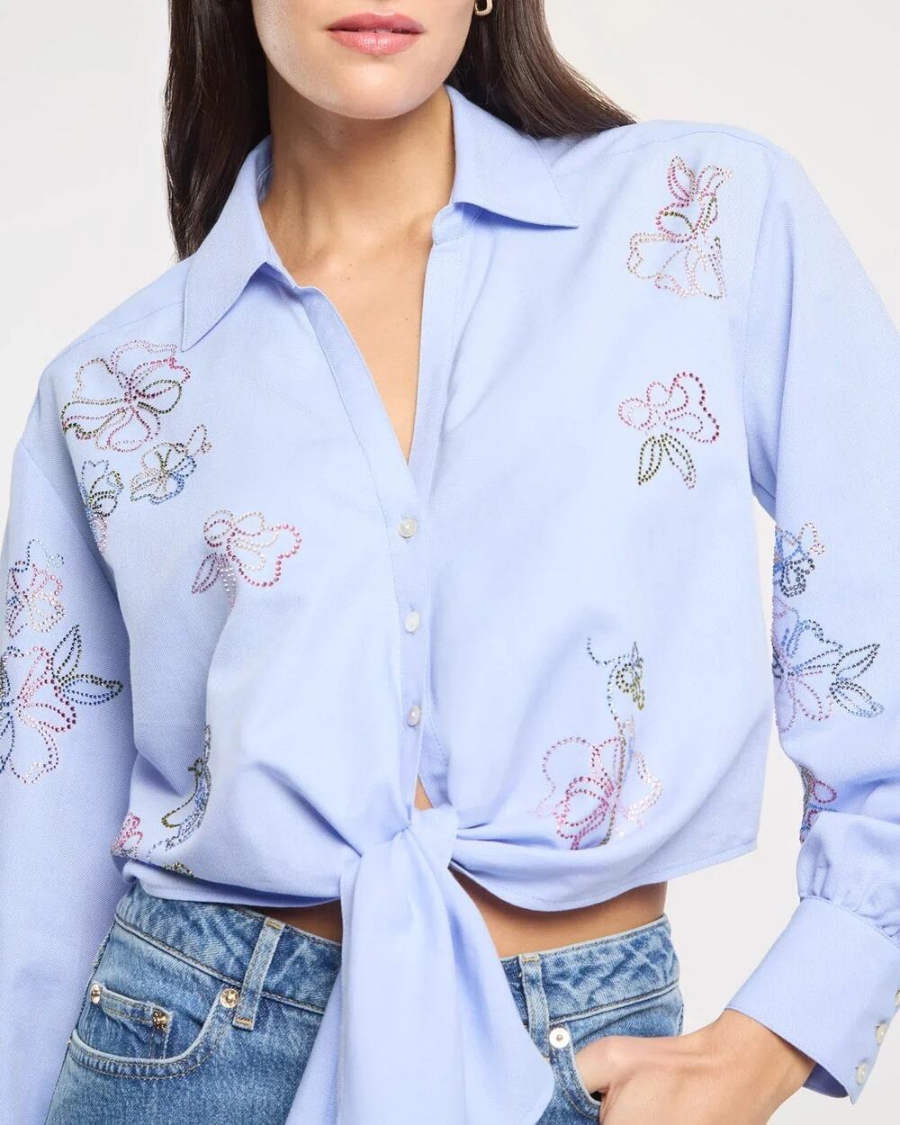 Cinq a Sept Blooming Linework Marianna Top size S small